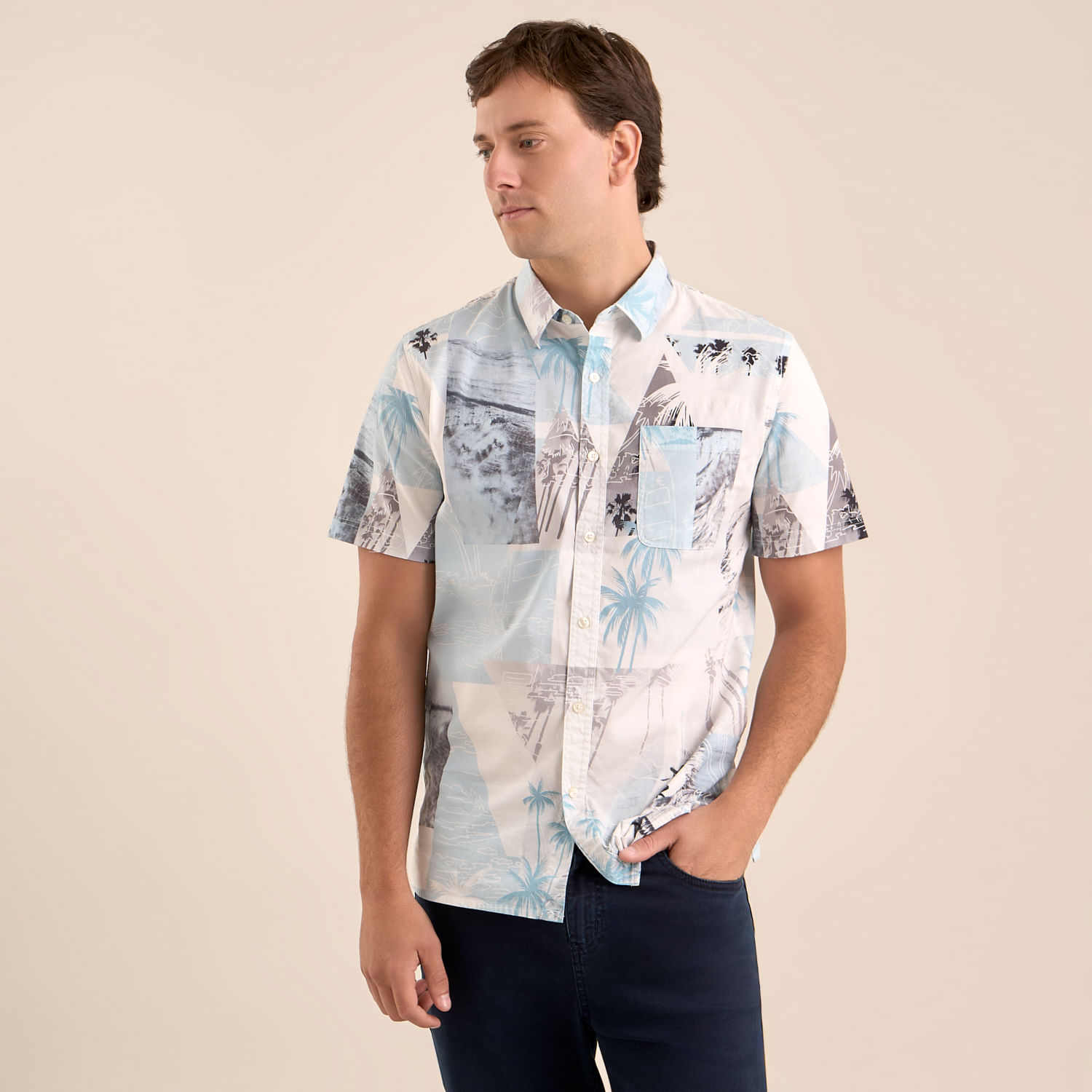 Camisa Hombre Amc Palmeras