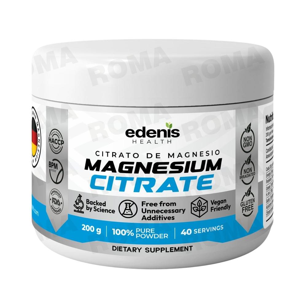 CITRATO DE MAGNESIO 200G EN POLVO EDENIS HEALTH