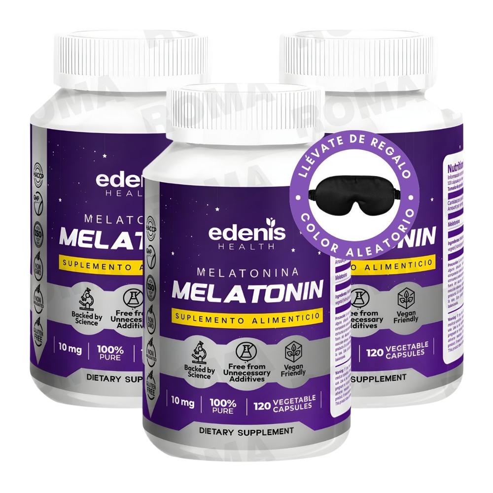 PACK 3 MELATONINA CÁPSULAS EDENIS HEALTH