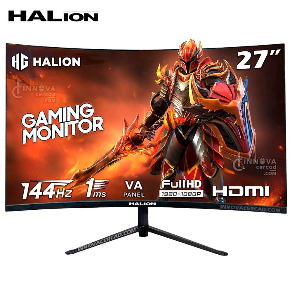 Monitor Halion Gaming HS 2703FC 27  VA Full HD 1920 x 1080 144Hz 1ms HDMI