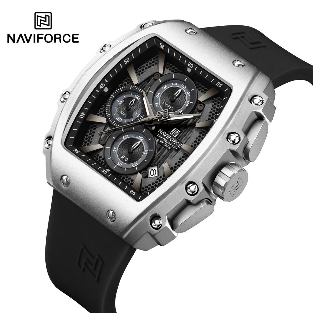 RELOJ DE HOMBRE MARCA NAVIFORCE 8070 SILVER