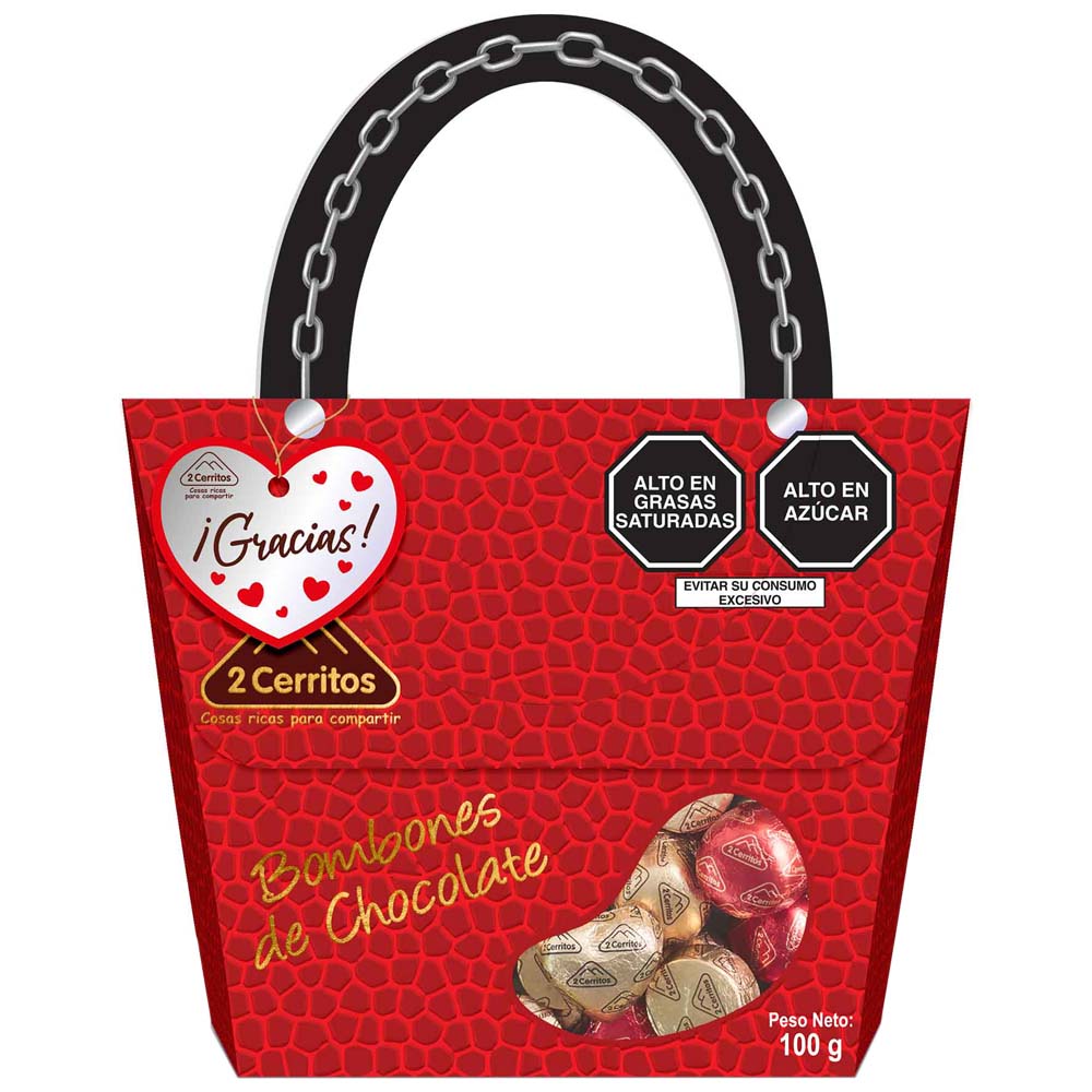 Bombones de Chocolate 2 CERRITOS con Almendras Caja 100g