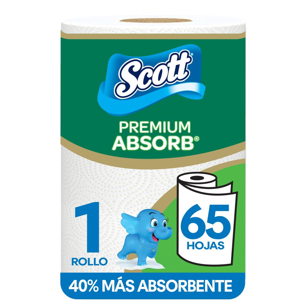 Toalla de Papel Desechable SCOTT Premium Absorb 65 hojas Paquete 1un