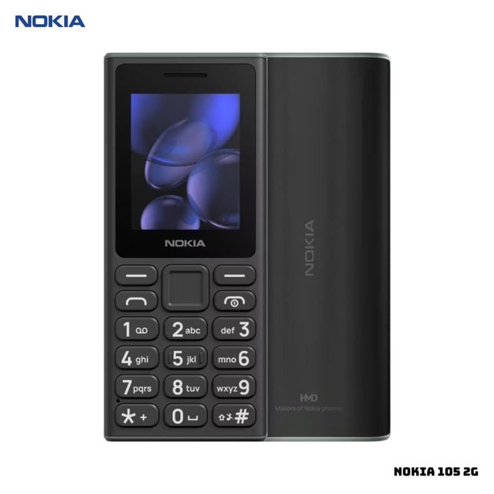CELULAR BASICO NOKIA 105 2G DUAL SIM - NEGRO