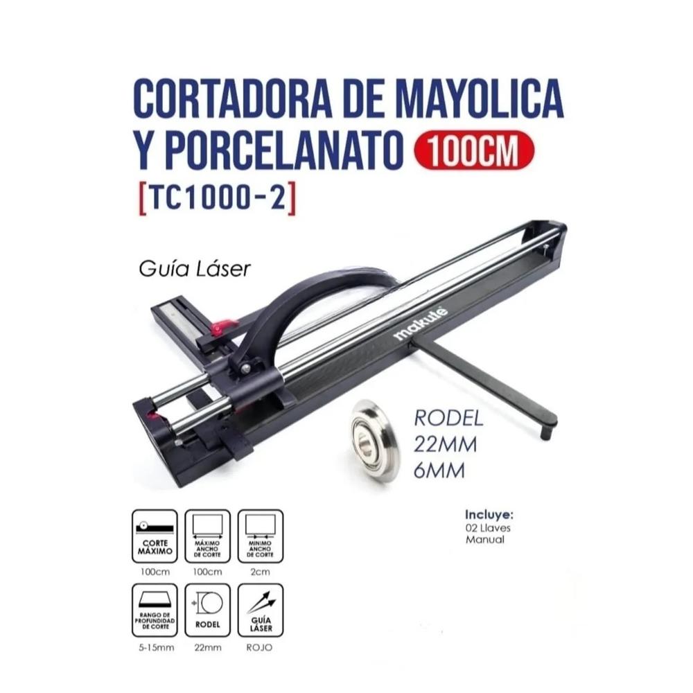 CORTADORA DE MAYOLICA Y PORCELANATO DE 100CM