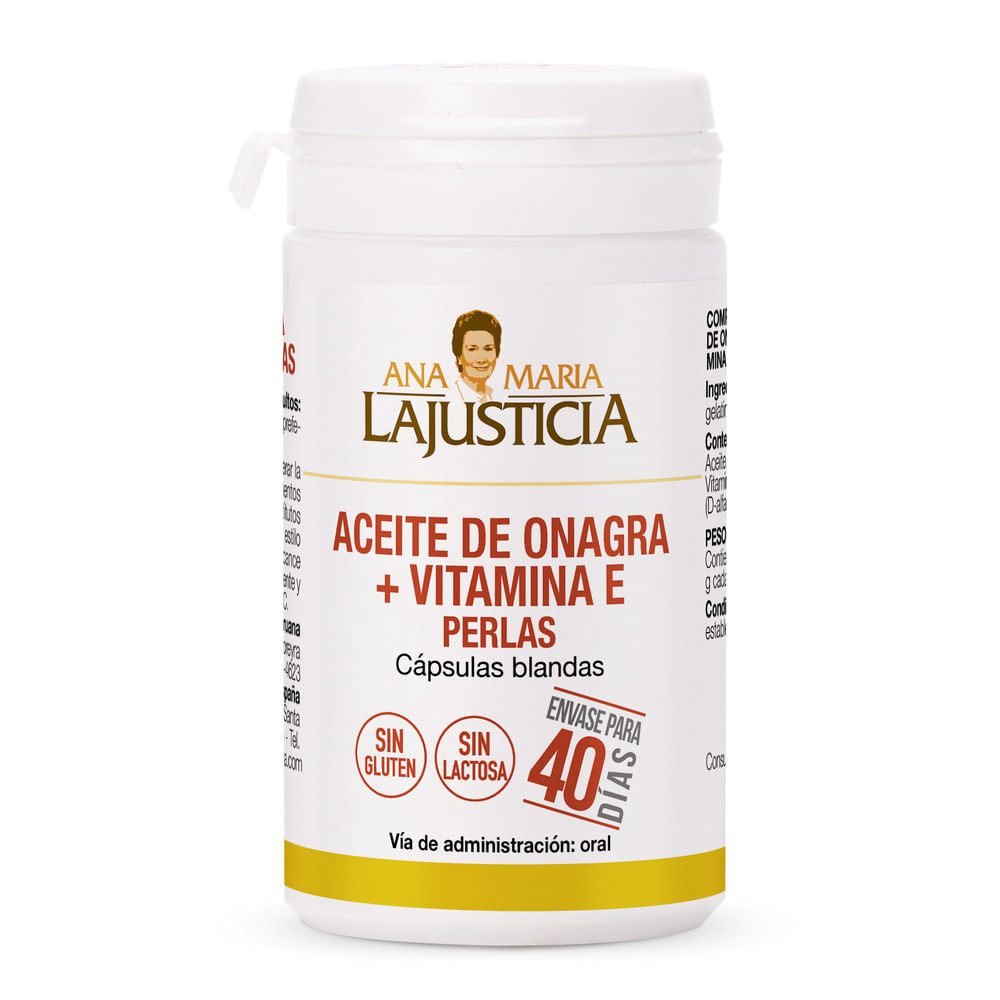 Aceite de Onagra + Vitamina E x  80 caps