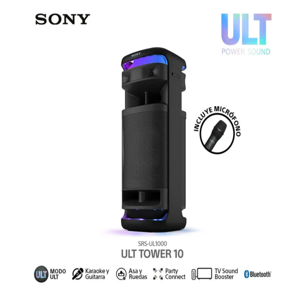 Sony Parlante Bluetooth SRS-ULT1000 de fiestas ULT TOWER 10