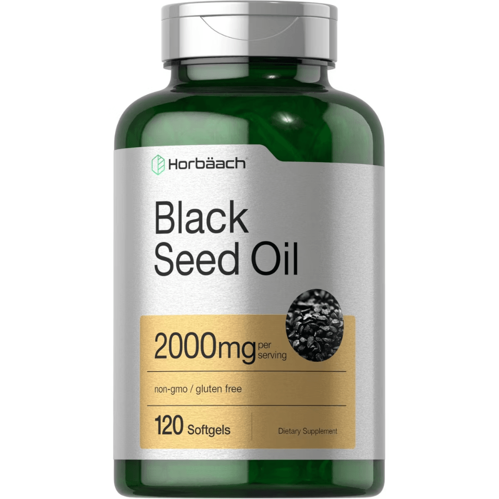 Aceite de semilla negra Horbaach 2000 mg 120 cápsulas blandas