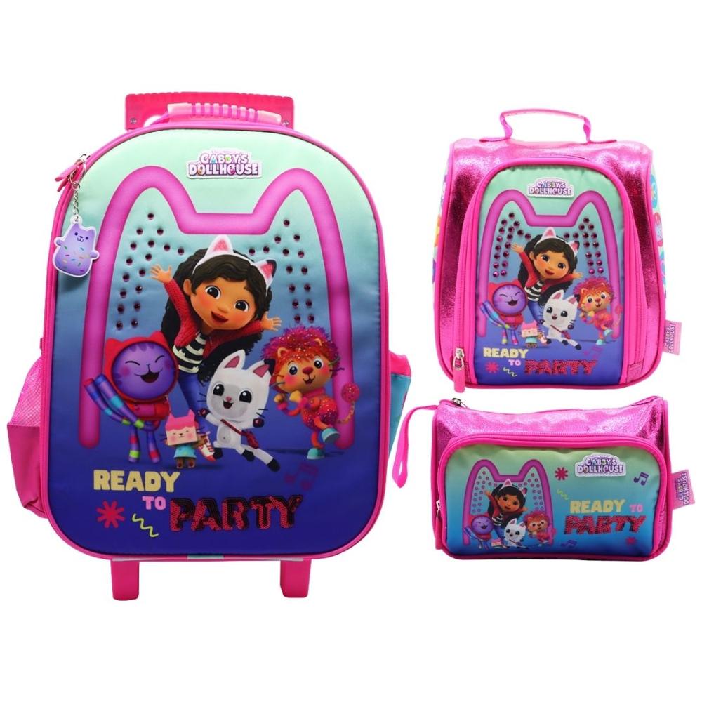 Pack Escolar Maleta Gabby Dollhouse Fiesta Oficio - Oechsle