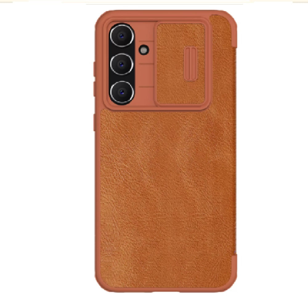Case Qin Pro Leather para Samsung S23 Plus - CAMEL