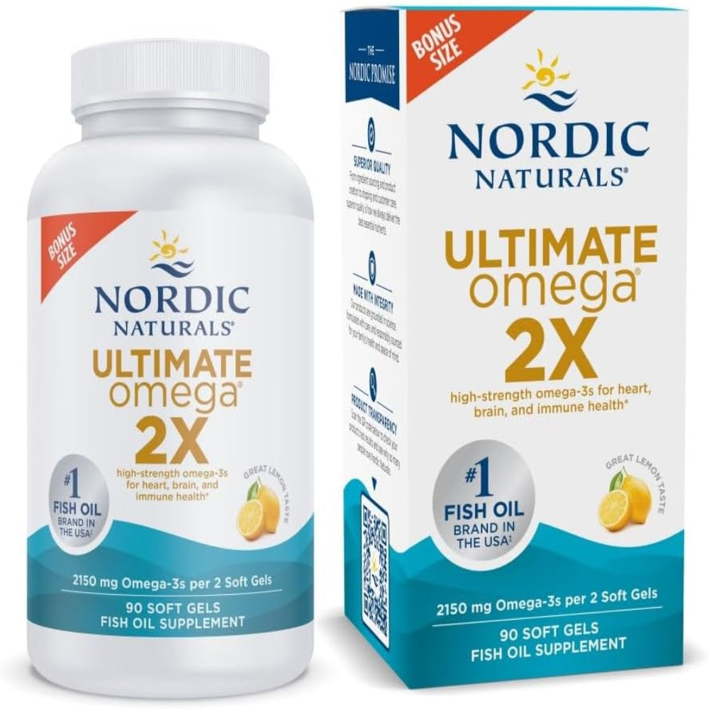 Nordic Naturals Ultimate Omega 2x sabor a limón