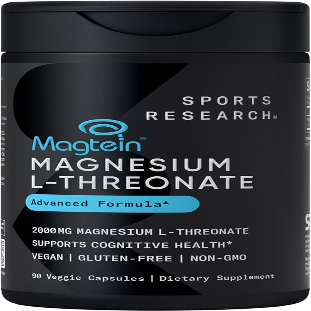 Sports Research Cápsulas de L treonato de magnesio de 2000 mg