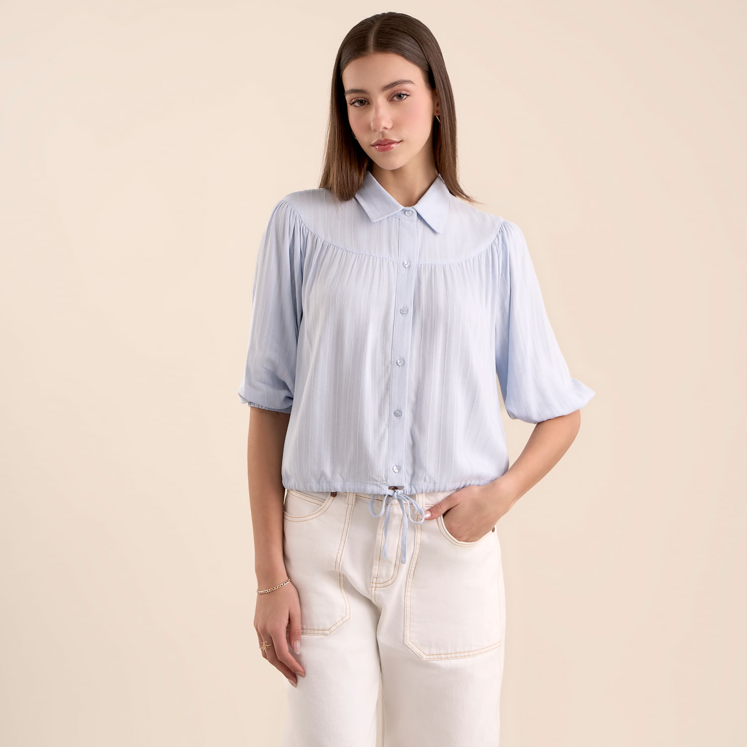 Blusa Mujer Amc Blu