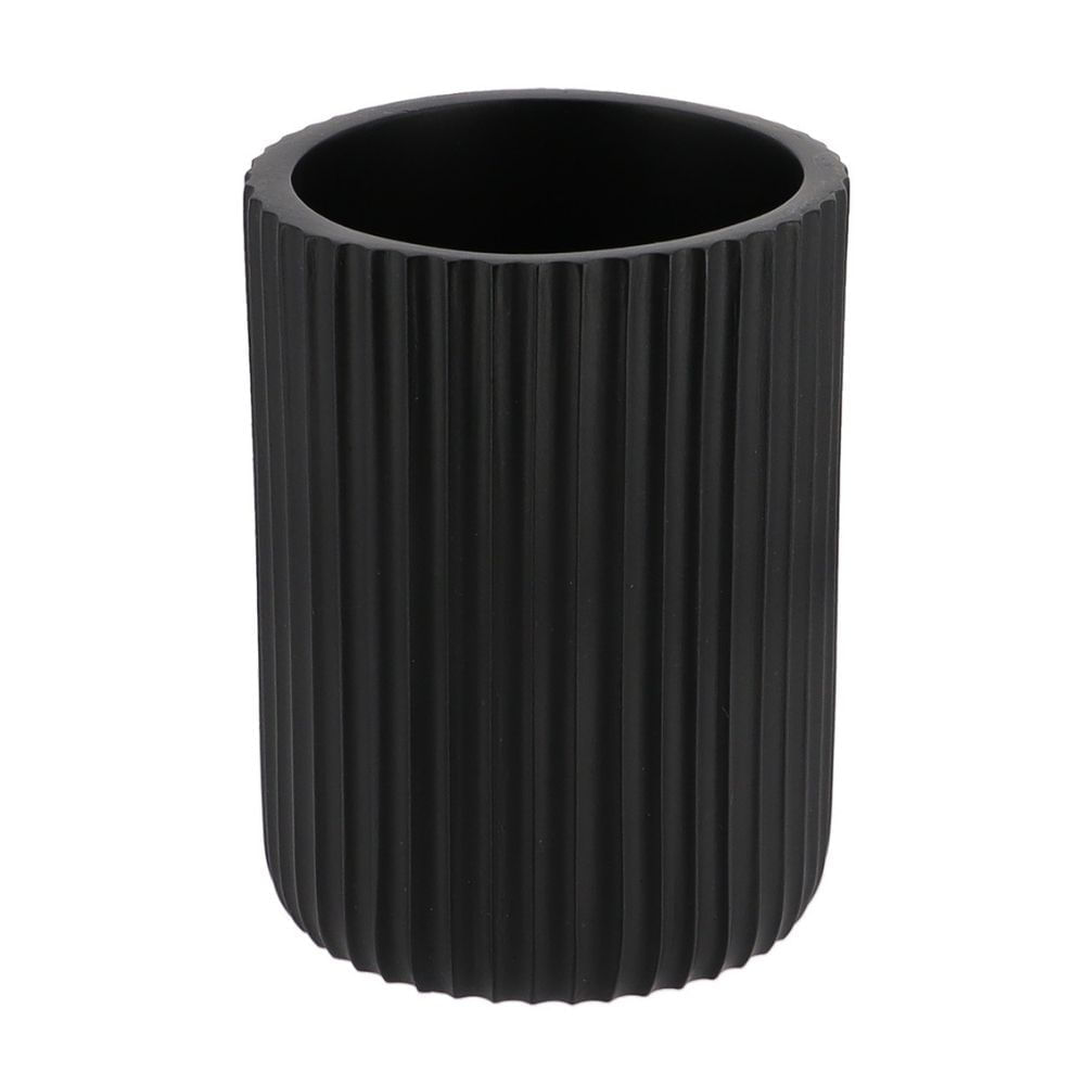 Vaso de Baño Poliresina Orange Modelo 61103103 Estriado Negro