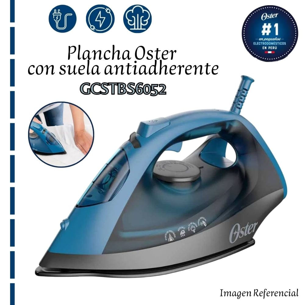 PLANCHA DE VAPOR OSTER CON BASE DE CERÁMICA GCSTBS6052