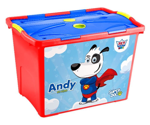 Baúl Móvil Decorado Niño Reyplast Lock #70