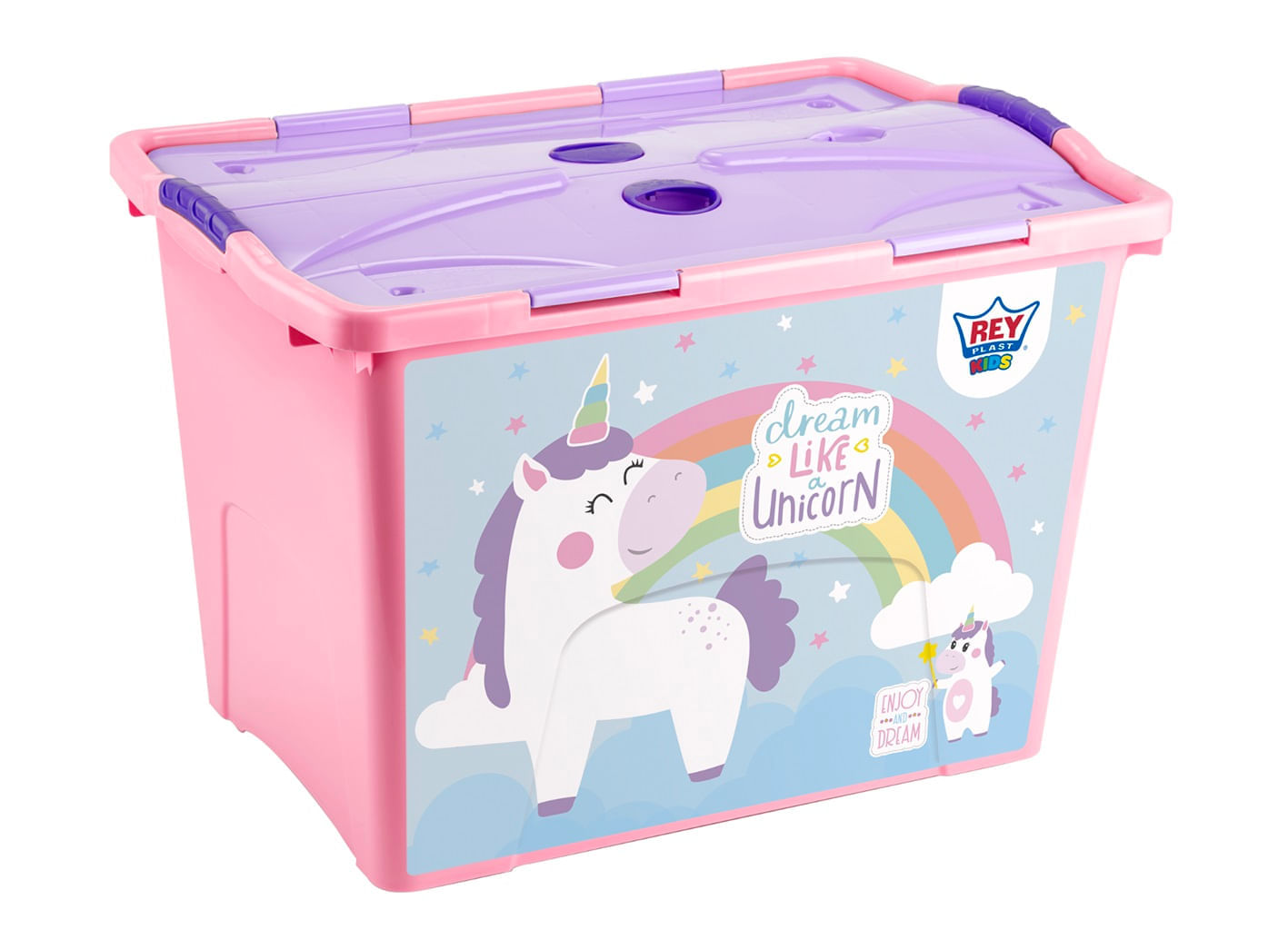 Baúl Móvil Reyplast Lock #70 Decorado Niña