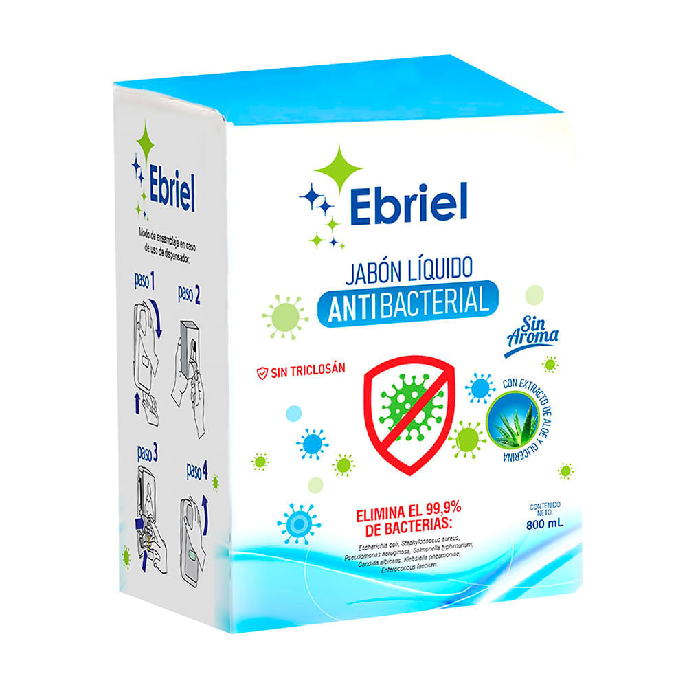 Jabón líquido sachet 800ml Ebriel Jabón líquido sachet 800ml Ebriel
