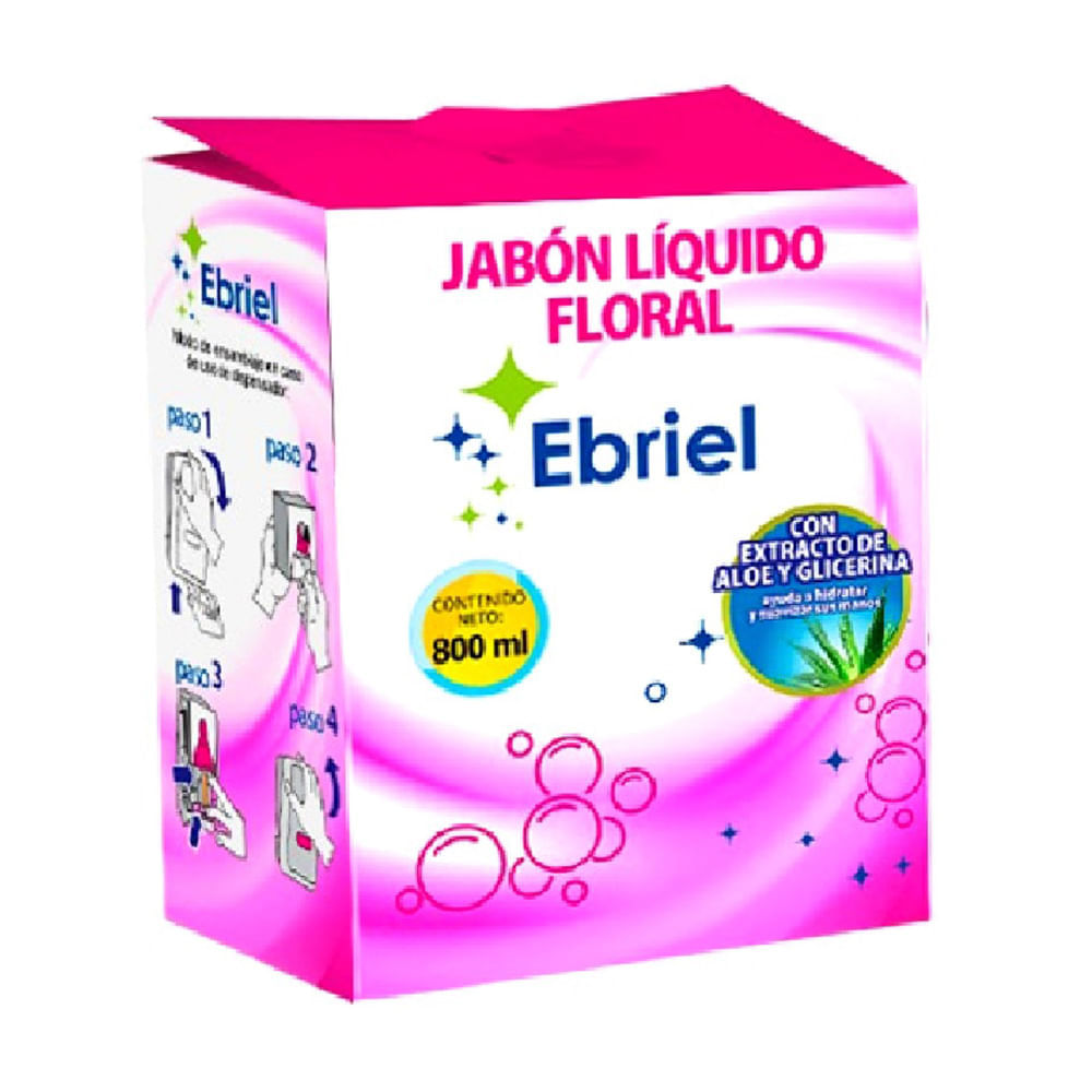 Jabón líquido Floral 800ml Ebriel Jabón líquido Floral 800ml Ebriel