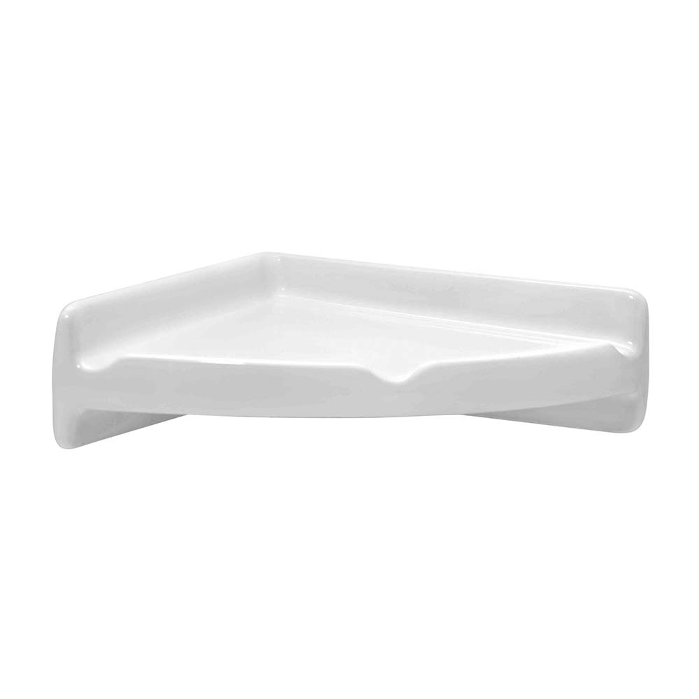 Esquinero de Loza Trebol Clásico Blanco Vitrificado de Alta Adherencia