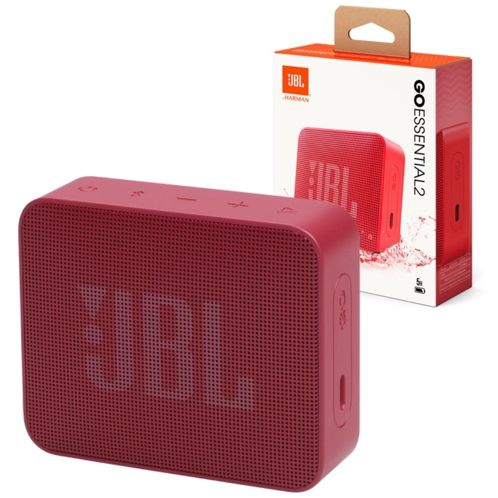 Parlante Bluetooth JBL Go Essential 2 Impermeable IPX7 5 Horas Rojo
