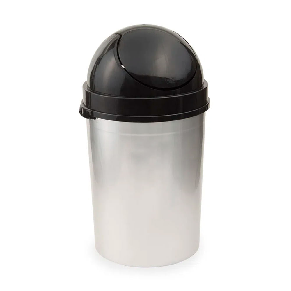 Papelera Cosmos Metalizada 54 litros Reyplast