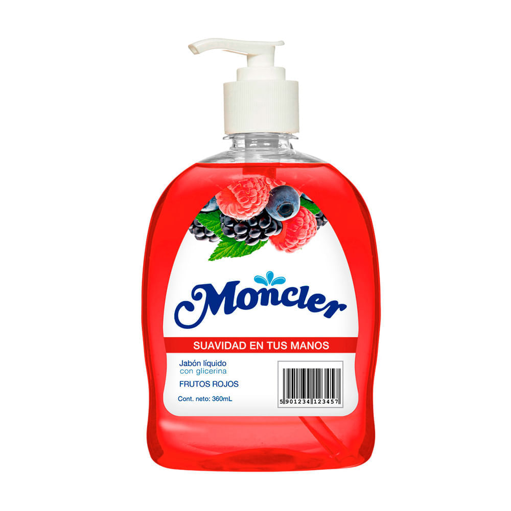Jabón Líquido Moncler Frutos Rojos 360ml Jabón Líquido Moncler Frutos Rojos 360ml
