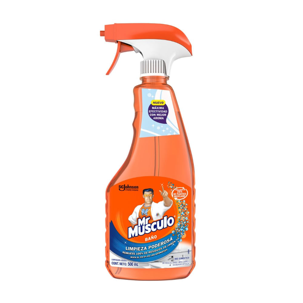 Limpiador líquido para baño Gatillo 500 ml Mr Musculo Limpiador líquido para baño Gatillo 500 ml Mr Musculo