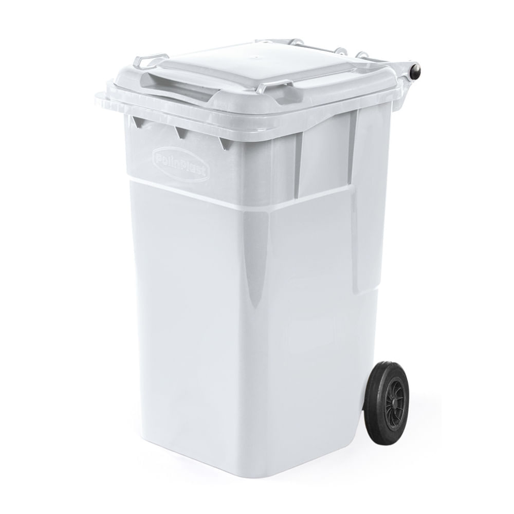 Tacho Recolector Polinplast King Kong N° 120 Blanco con Ruedas