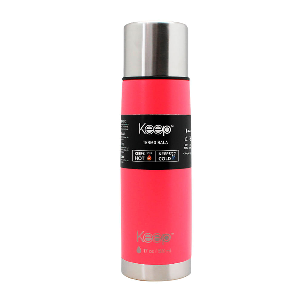 Termo de Acero Inoxidable Keep Bala 500 ml Termo de Acero Inoxidable Keep Bala 500 ml