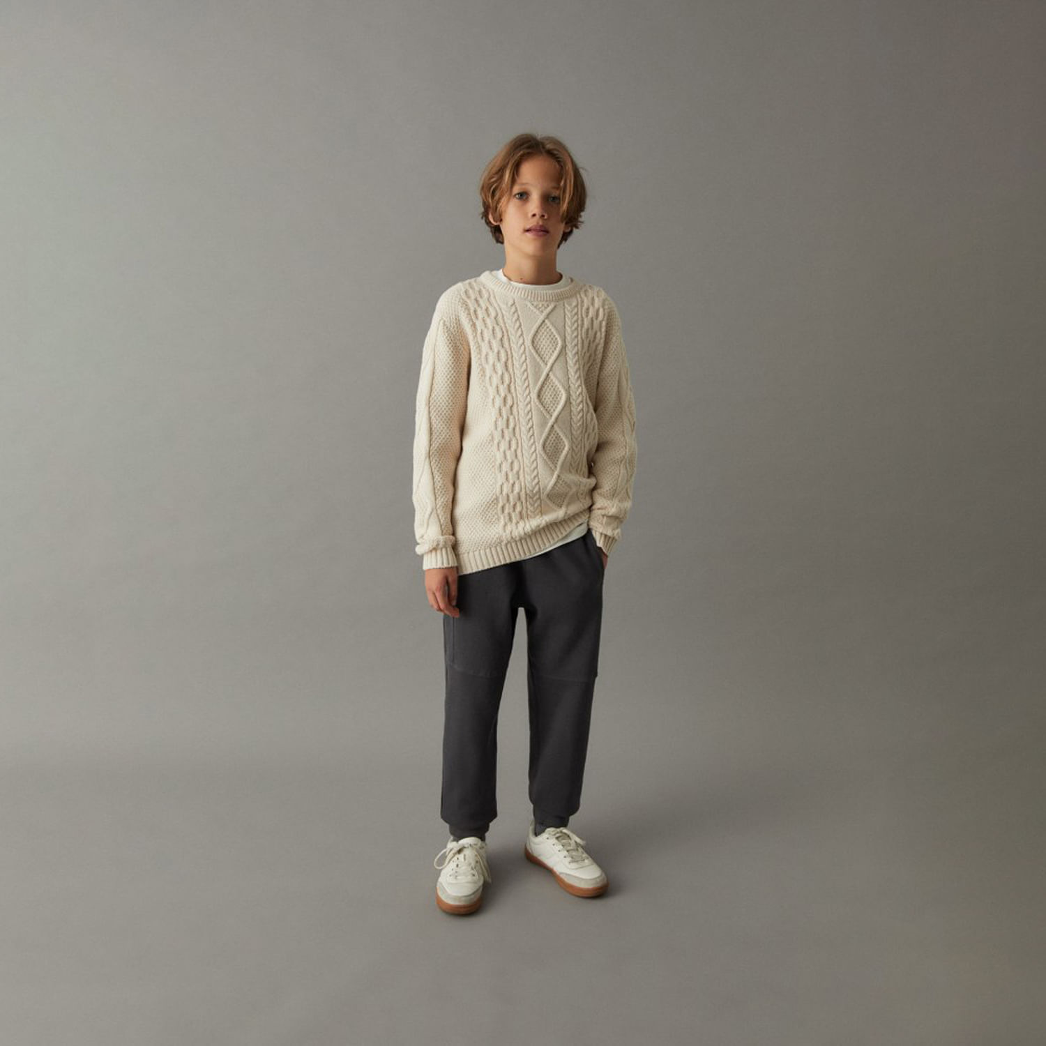 Chompa Niño Sfera Ochos Crudo