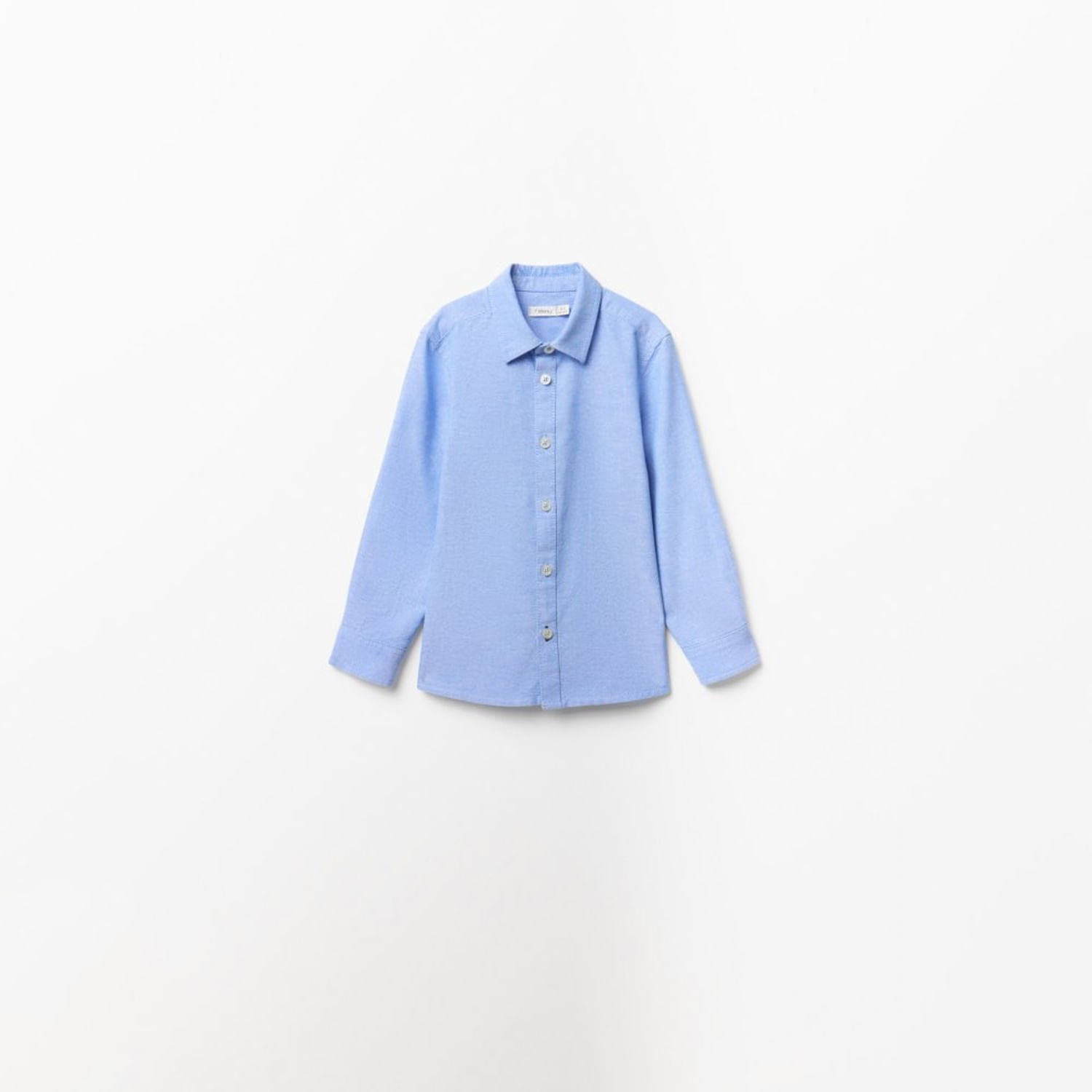 Camisa Niño Sfera Oxford Lisa Azul Claro