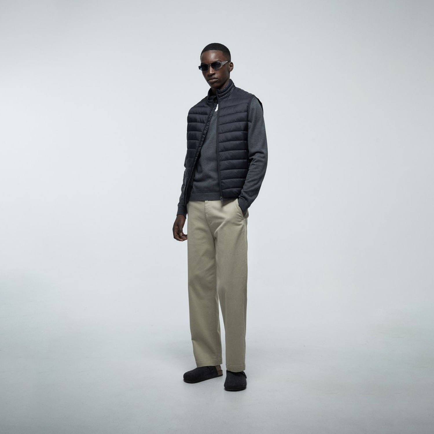 Chaleco Hombre Sfera Acolchado Negro