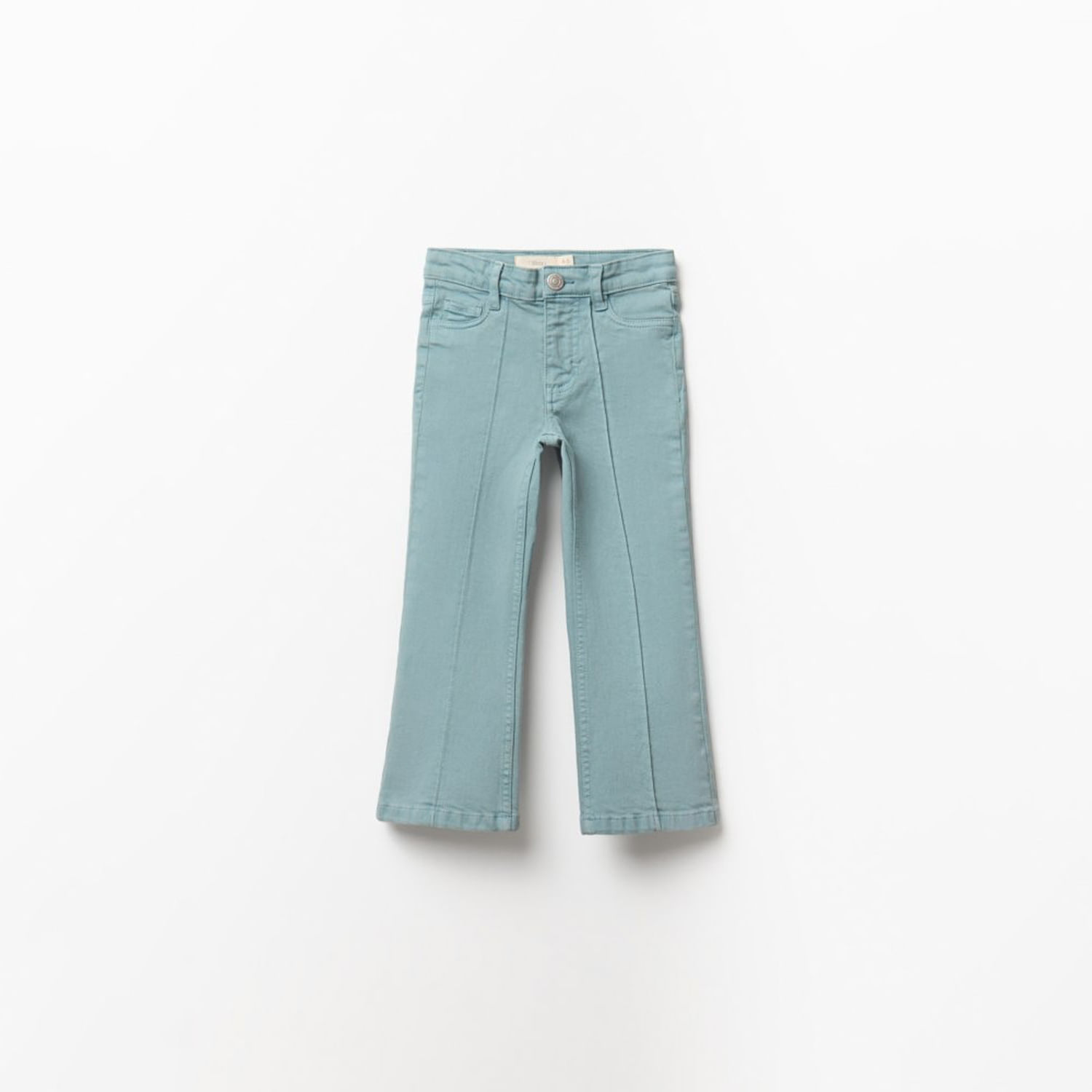 Pantalón Niña Sfera Flare Twill Verde Pato