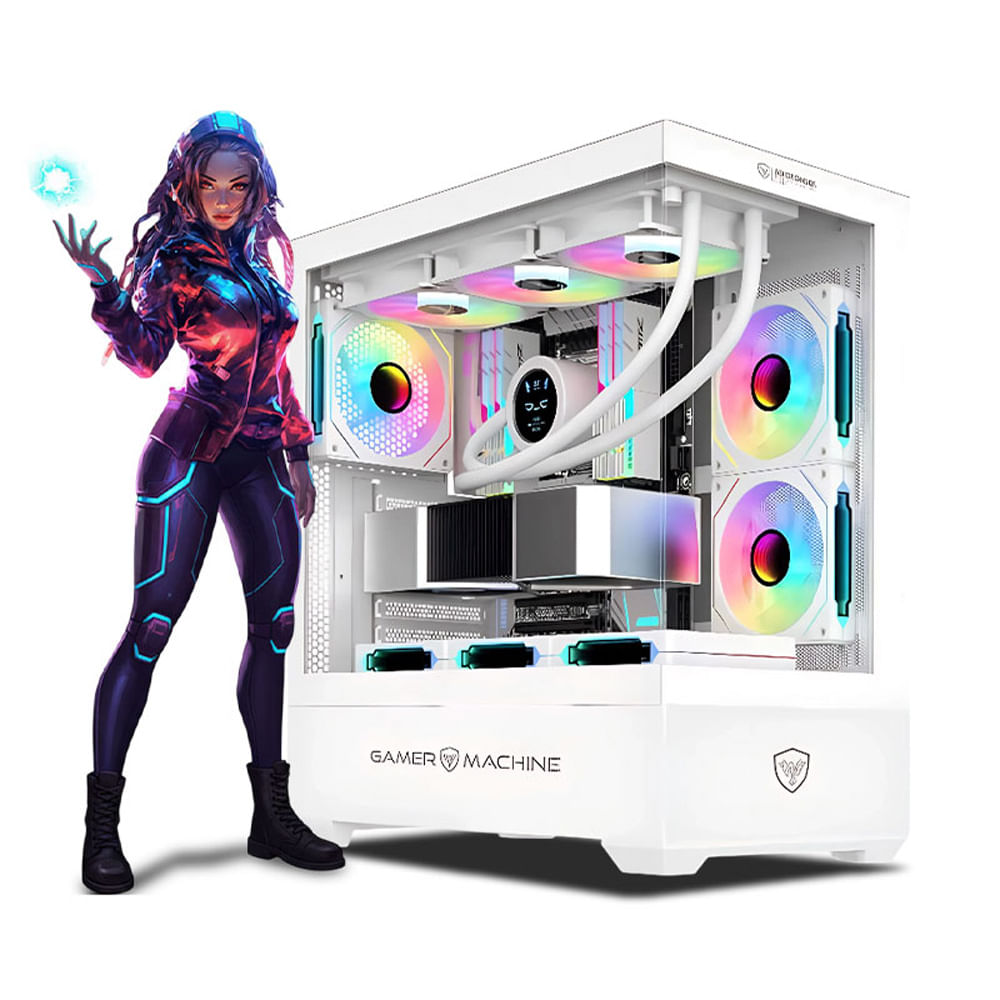 CPU GAMER RYZEN 7 5700X 32GB 500GB RTX5050 8GB PINK MI PC LISTA - MIPCLISTA COMPUTADORA