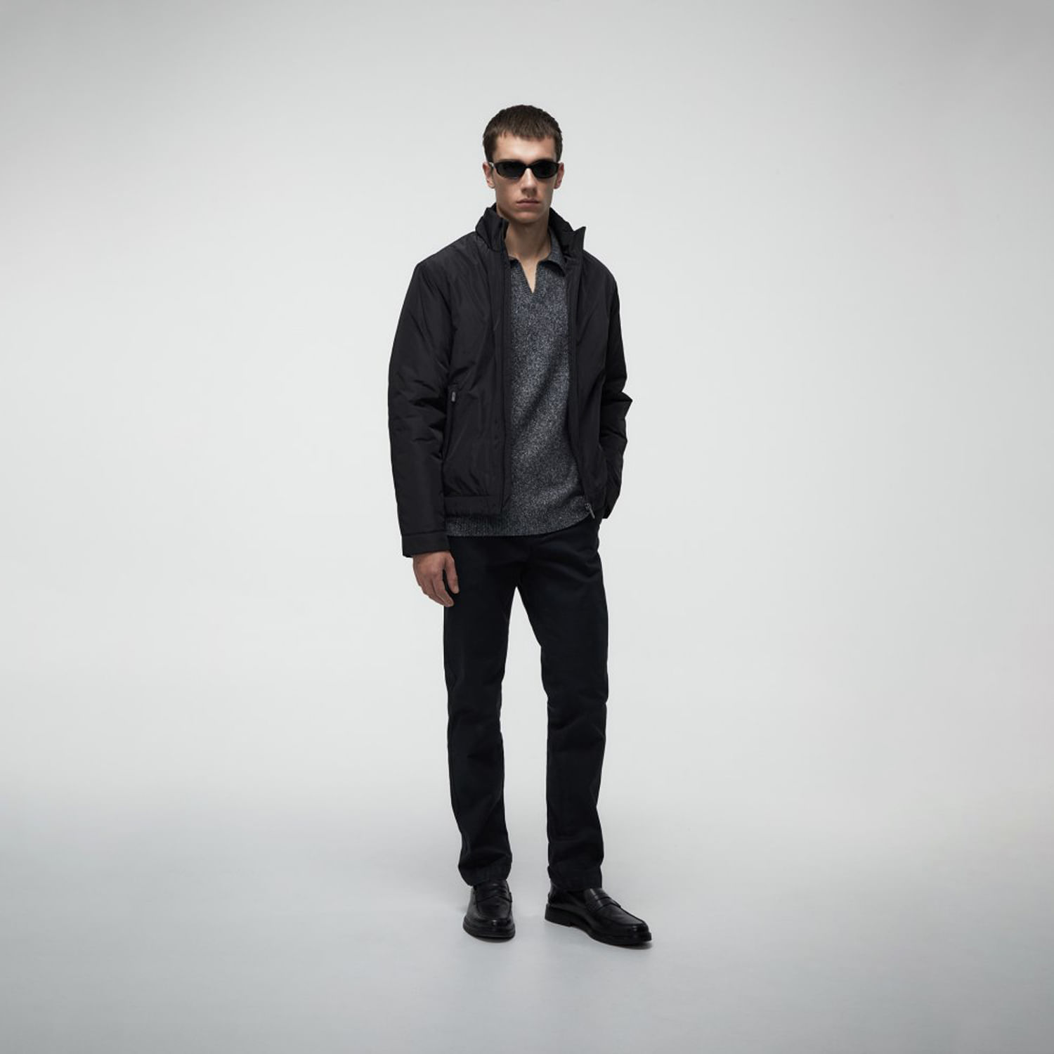 Casaca Hombre Sfera Cortavientos Negro