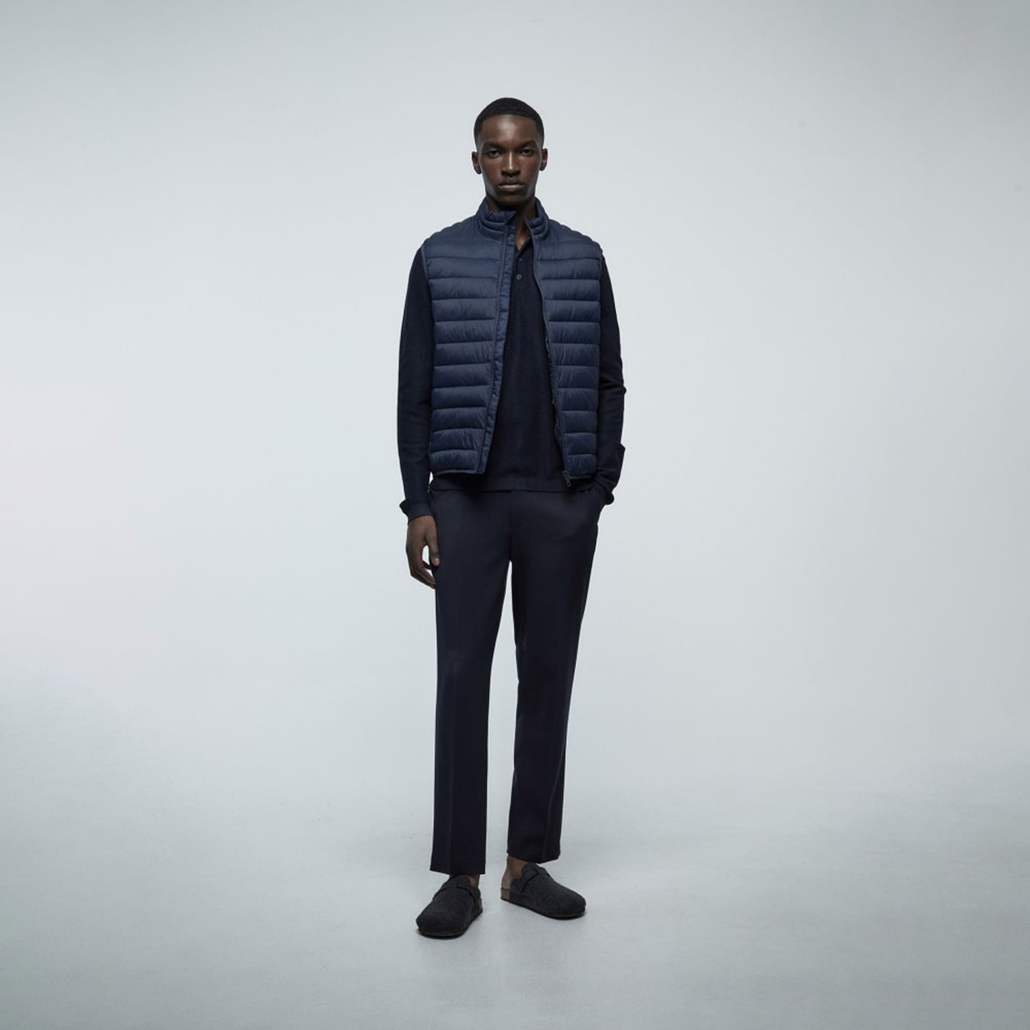 Chaleco Hombre Sfera Acolchado Marino