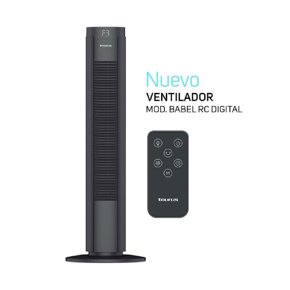 Taurus Babel RC Digital Torre Ventilador 50W