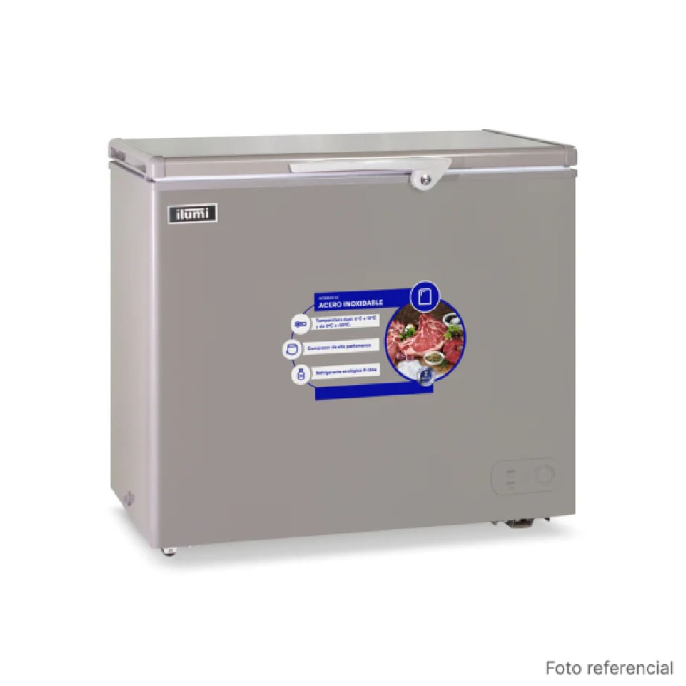 Congelador Ilumi TFI-2200DG Gris 220Lt