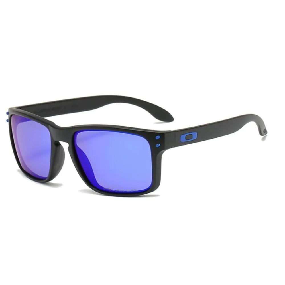 Lentes De Sol Oakley Holbrook OO9102 Negro Mate Polarized Azul