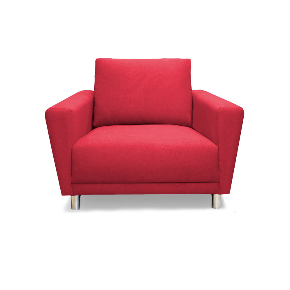 Sillon Casabella Cairo 1 Cuerpo Rojo