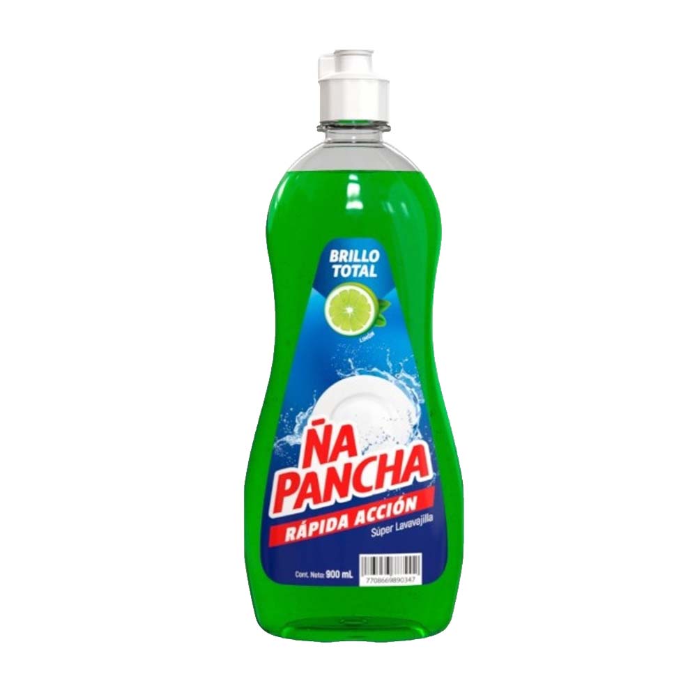 Lavavajilla líquida Ña Pancha Limón 900ml