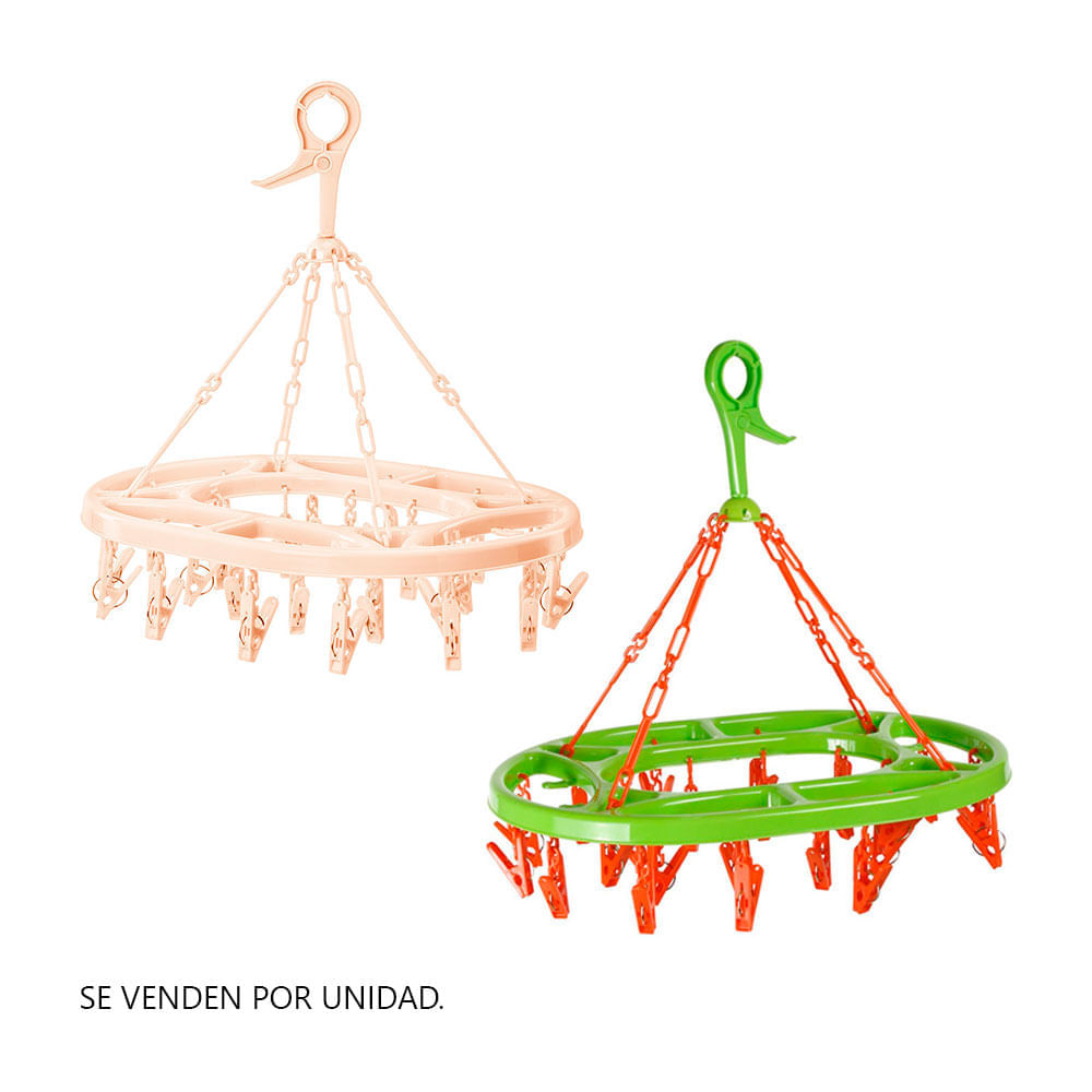 Colgador múltiple ovalado gigante de 24 ganchos Reyplast