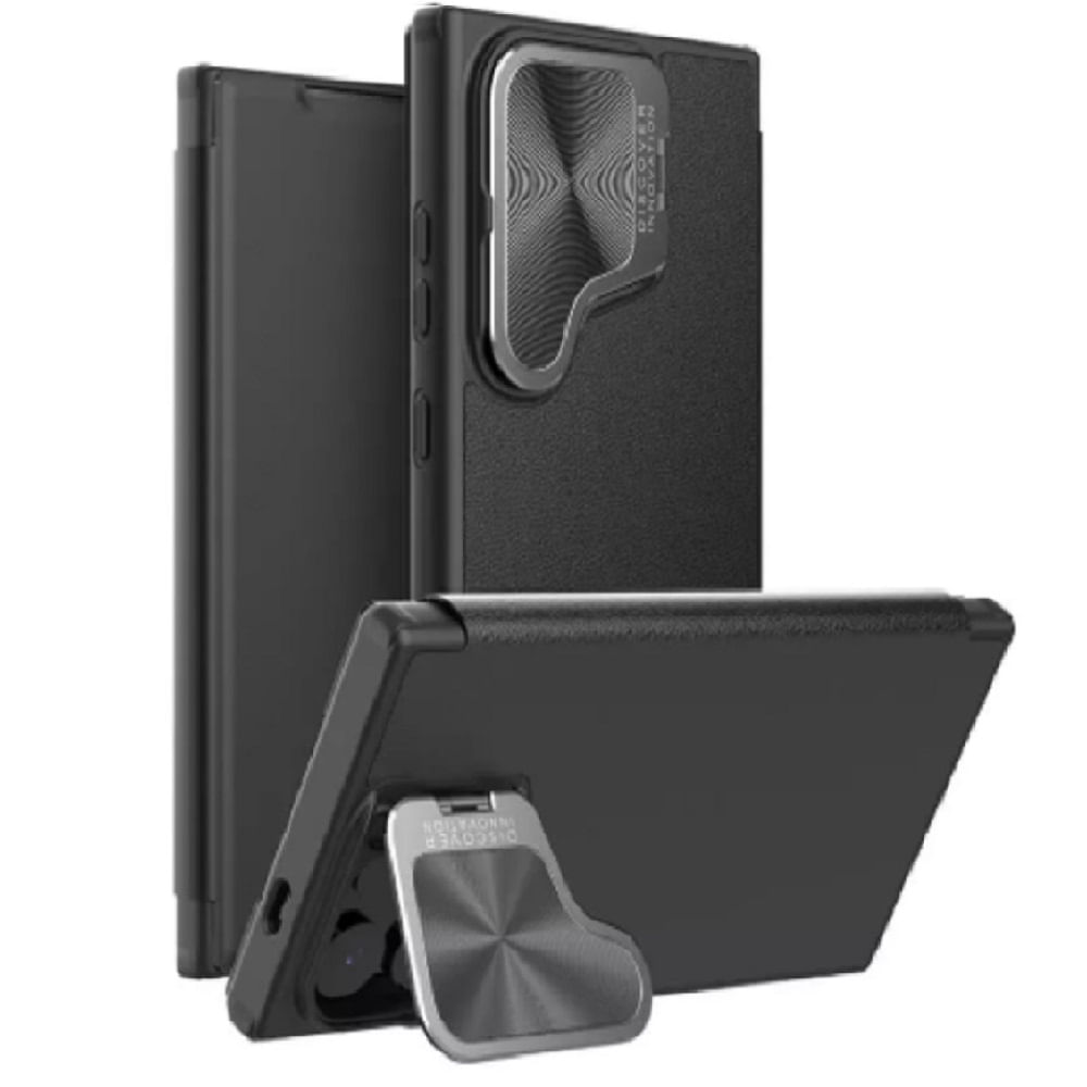 Case Qin Pro Leather para Samsung S25 Ultra - NEGRO