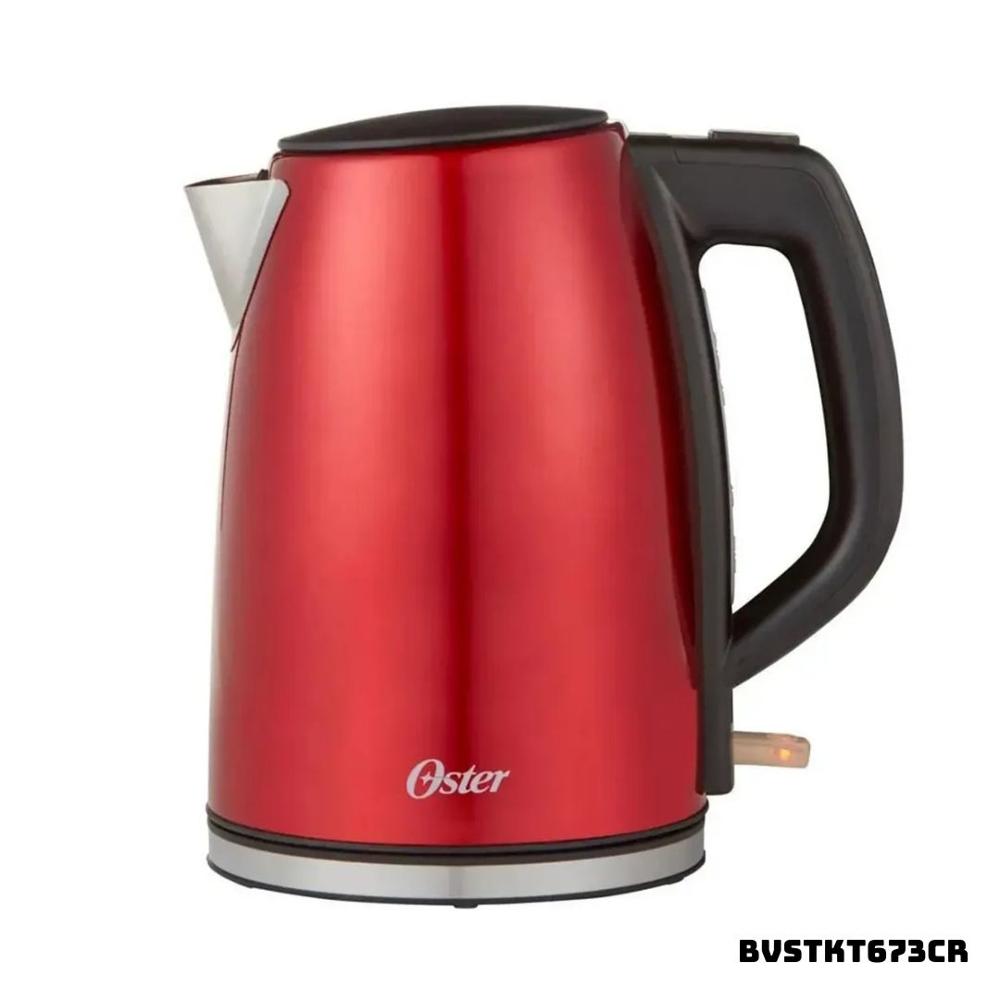 HERVIDOR ELECTRICO OSTER ACERO INOXIDABLE 1.7 L ROJO - BVSTKT673CR