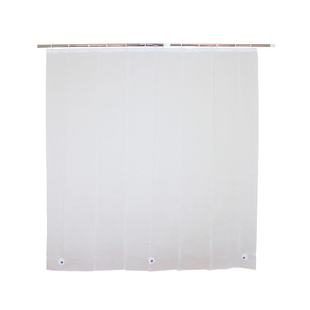 Cortina de Baño Interdesign 180x180cm Plast Liner Frost