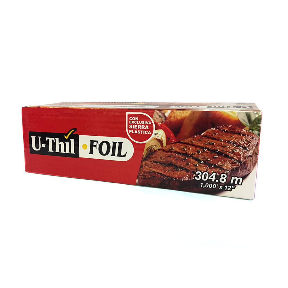 Papel de aluminio Uthil 30cm x 304 metros