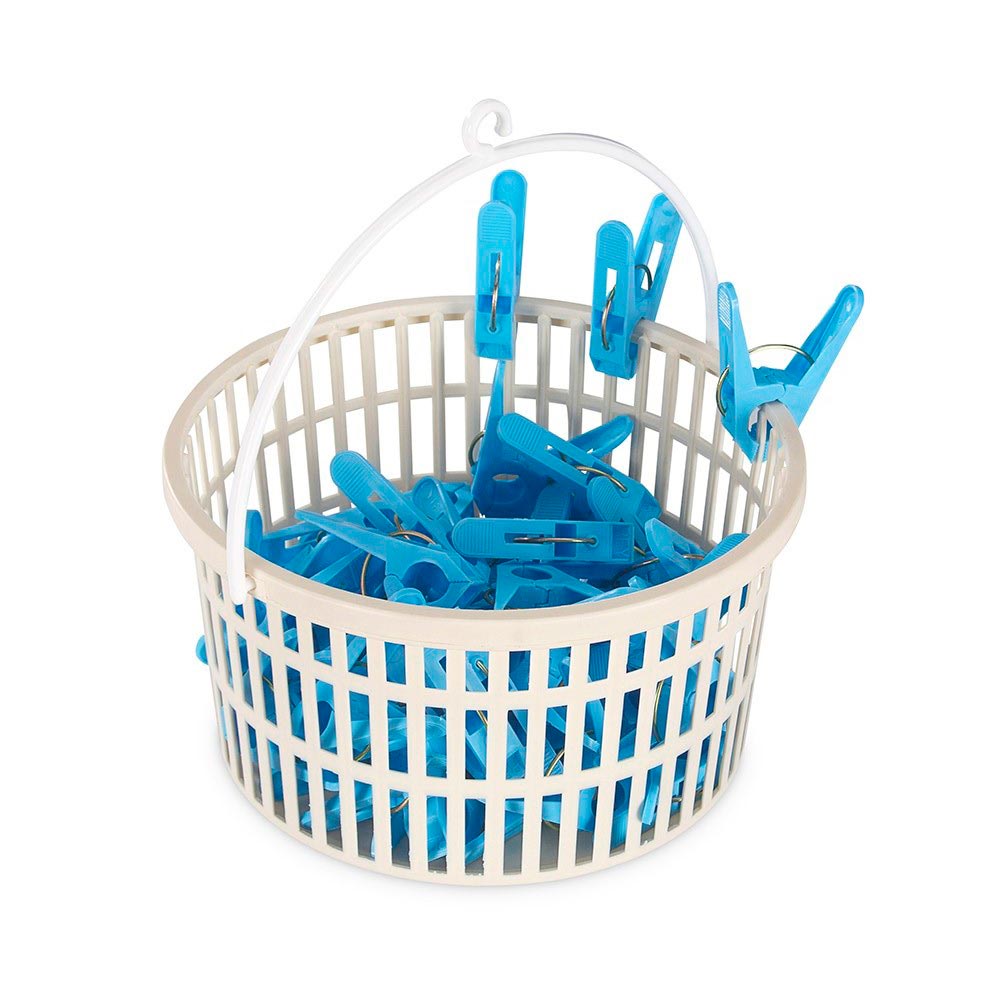 Canastilla para lavandería con 48 pinzas Reyplast