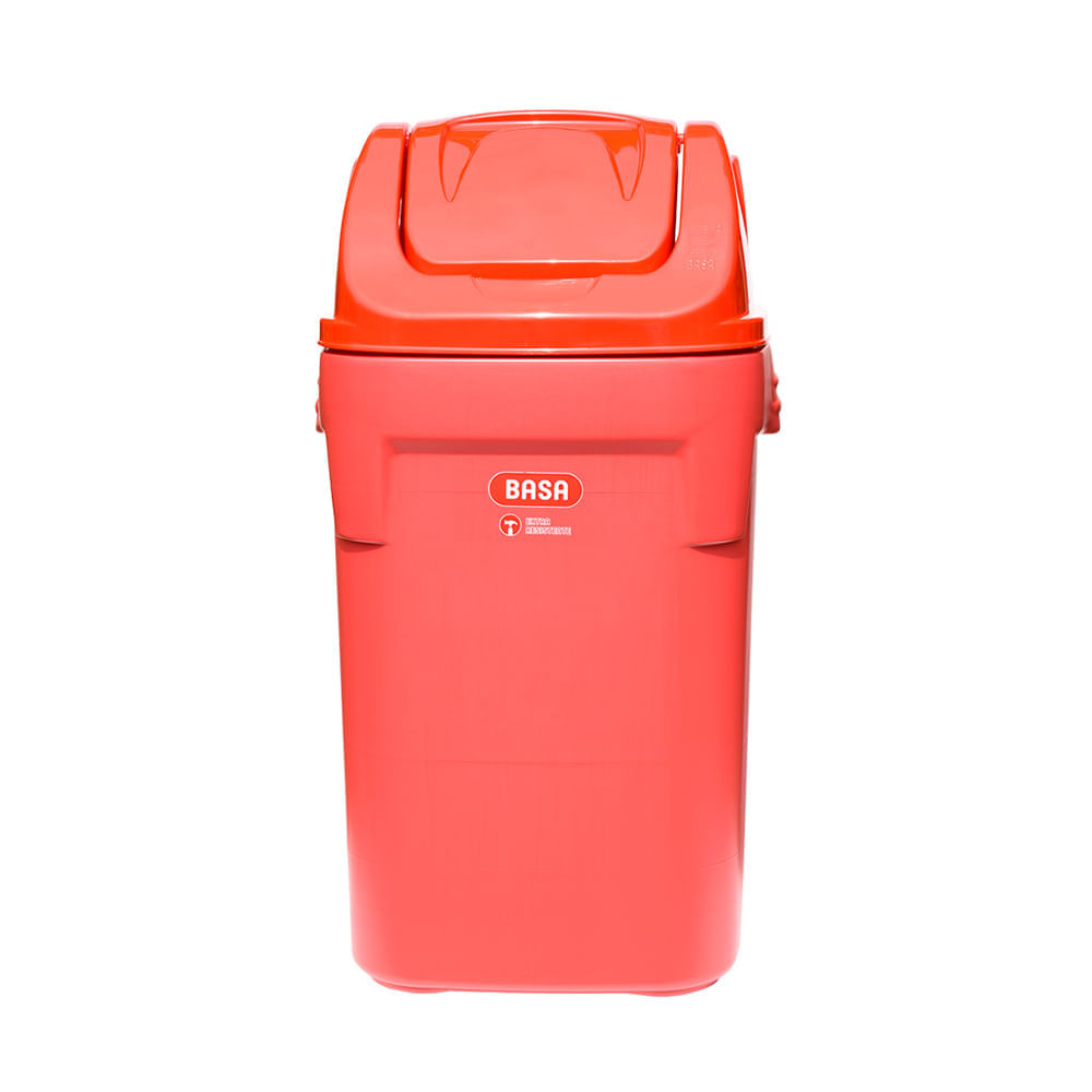 Papelera Rino Vaiven rojo 100 litros Basa Papelera Rino Vaiven rojo 100 litros Basa