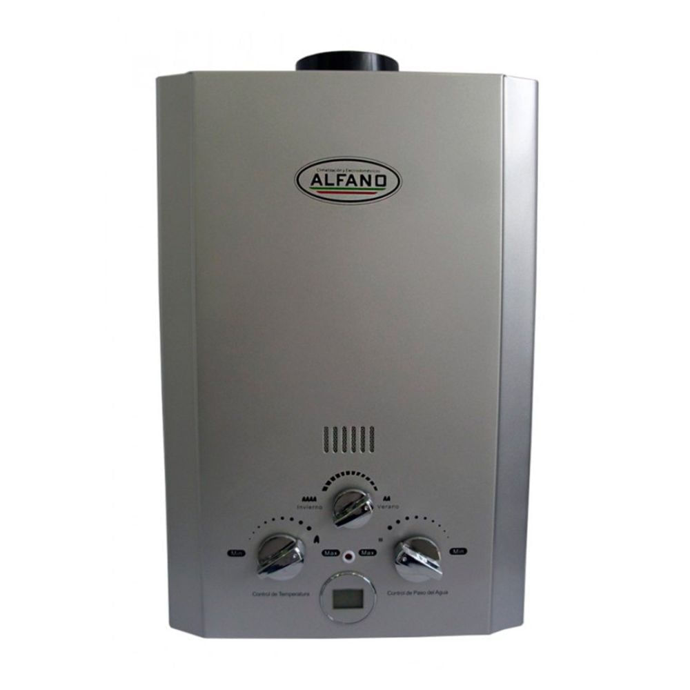 Terma a Gas Alfano Modelo GWH1000T 10 litros GLP/GNV Terma a Gas Alfano Modelo GWH1000T 10 litros GLP/GNV